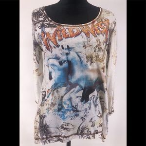 Style & co Wild West Rodeo T-Shirt